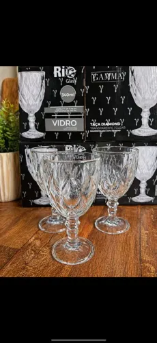 Jogo de taças transparente 340ml com 6 unidades