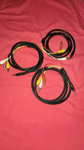 Cabos AV/RCA para TV (3 cabos)