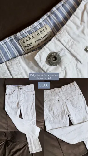 Calça jeans ZARA menino 7-8 anos
