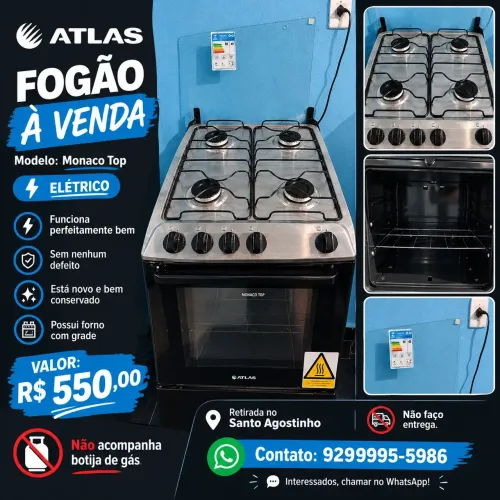 FOGÃO 4 BOCAS NO PRECINHO