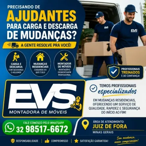 Ajudantes de carga e descarga de mudanças