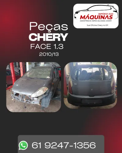 Peças Chery Face 1.3 2010 2011 2012 2013 Novas e Usadas