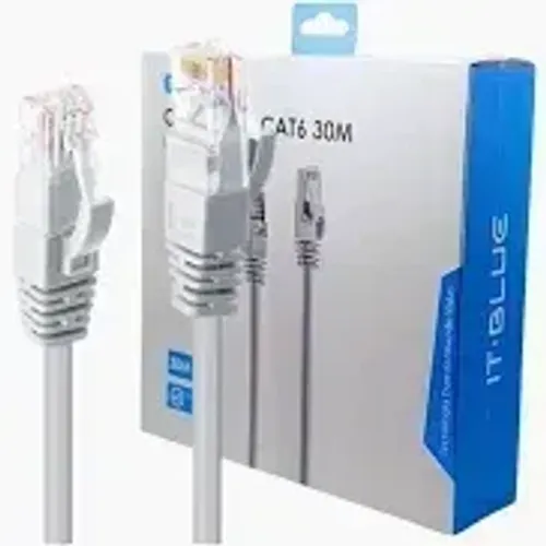 CABO DE REDE CAT6 30M(Honestidade e Qualidade Distribuidora JK Eletrônicos)