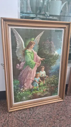 Quadro do Anjo Da Guarda medidas 80x60