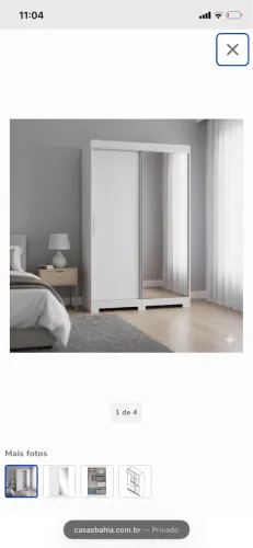 Guarda-roupa Bartira América - duas porta, novo , na caixa,