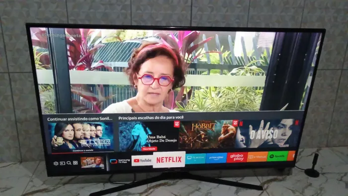 Tv Samsung 55 polegadas smart 4k completa tv plus