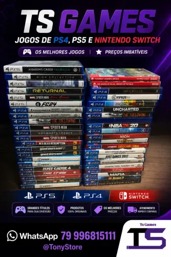 Lote jogos ps4 e ps5