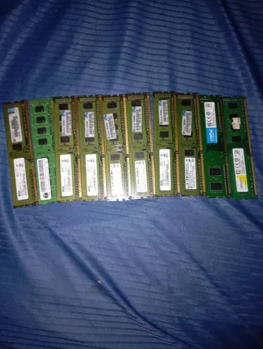 Lote Com 10 Memórias RAM Para PC Desktop (No Estado / Sem Testar)