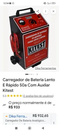 Carregador de bateria para carro 