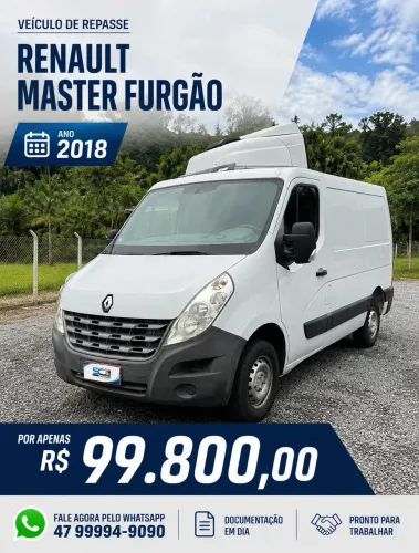 Renault Master Furgão ano 2018 REPASSE