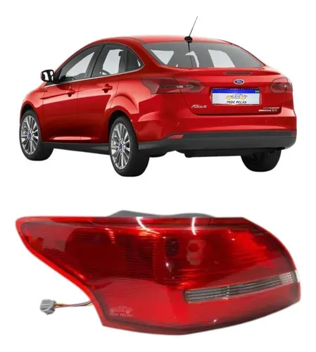 Lanterna Ford Focus Sedan 2016 2017 2018 2019 Le Esquerdo/motorista Vermelho