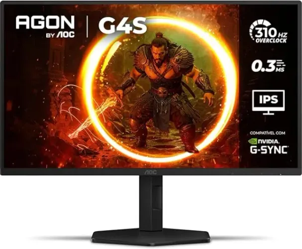 Monitor Gamer AOC 24.5", Full HD, 310Hz, 0.3ms, Fast IPS, G-Sync, HDR 400, Altura Ajustáve