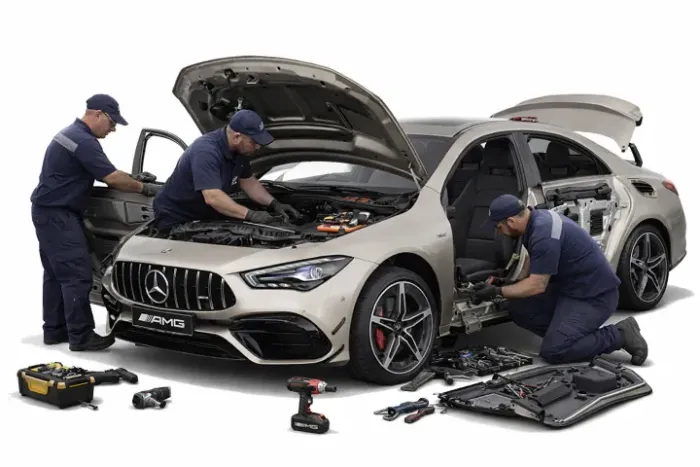 Sucata Mercedes cla 2021 batida pecas