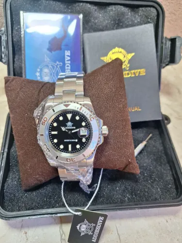 Relógio Addiesdive Diver (Estilo Yacht-Master) 200m - Novo na Caixa