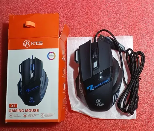 Mouses Gamer RGB LED Com Fio Para Jogos, Trabalho e Escritório - Para PC e Notebook