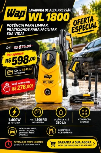 LAVADORA WAP WL 1800