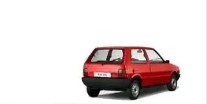 Tampa Traseira + Vidro Fiat Uno Mille/Fire - Vermelho