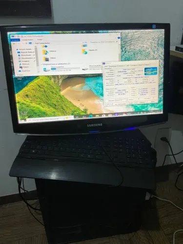 Título: PC Completo Intel Core i7 16GB RAM NVMe 256GB + HD 500GB + Monitor