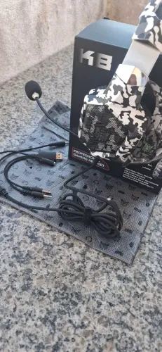 HEADSET ONIKUMA K8 BRANCO CAMUFLADO NOVO !!!