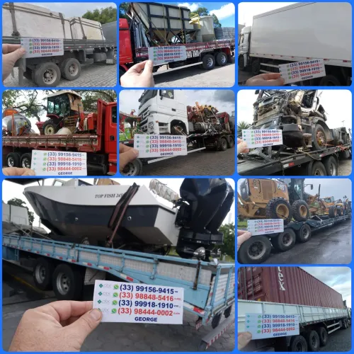 FRETE MUDANÇA TRANSPORTE DE BARCO CONTÊINER MOVEIS MOTO CARRO CAMINHÃO  TORNO PRENSA 