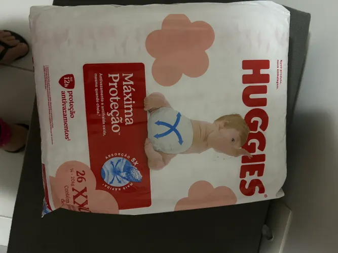 Fralda XXG Huggies 26 un. 