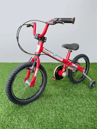 Bicicleta Aro 16 Infantil Bandeirante Homem de Ferro Vermelha Masculina