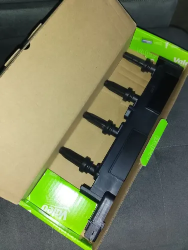 Bobina ignição 4 pinos Valeo nova para Peugeot e Citroen 