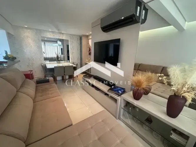 Apartamento mobiliado em Uberlândia (MG) 2 quartos, suíte e 2 vagas de garagem.