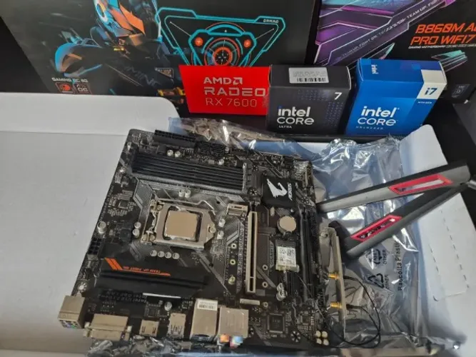 Kit Gamer i7 8700 + Placa Mãe Aorus B360M Gaming 3 + Wi-Fi M.2