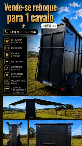 Reboque para cavalo
