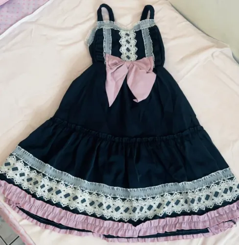 Vestido Goth Lolita (Leia a descrição!)