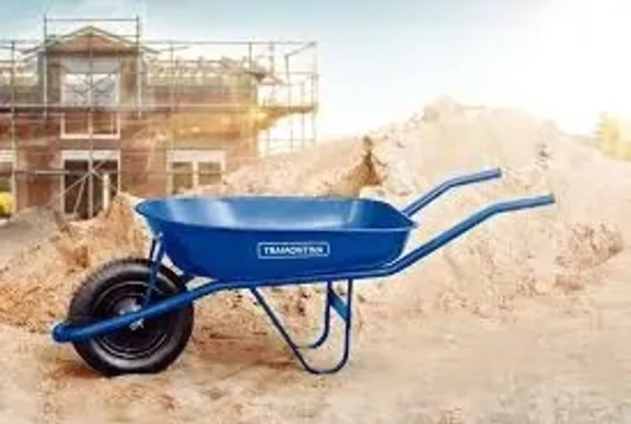 Carrinho de Mão 50L até 100kg Azulão Aço Carbono Tramontina