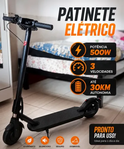 PATINETE ELÉTRICO 500w NOVO 0 KM