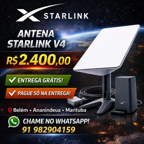 STARLINK V4 a Pronta entrega com Instalação