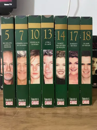 Coleção VHS Videoteca Caras (Lombada Verde) - Filmes Clássicos e Originais