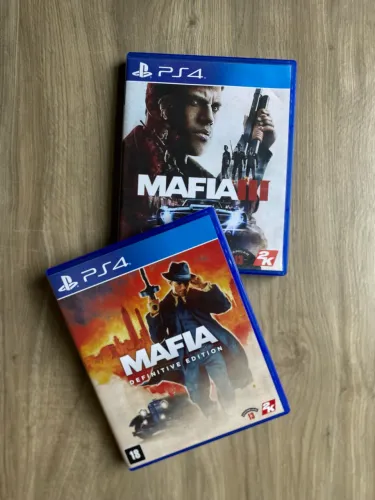 MAFIA DEFINITIVE EDITION + MAFIA III PS4 ? KIT COM 2 JOGOS ORIGINAIS
