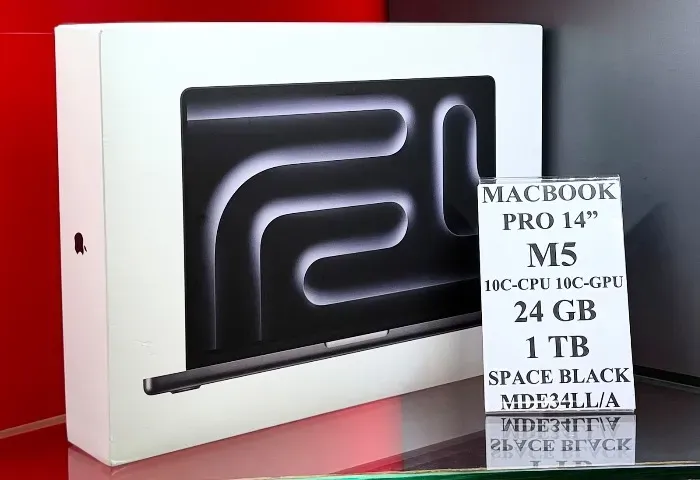 Apple MacBook Pro 14" M5 24GB RAM 1TB SSD Space Black - Produto Novo, Lacrado com Garantia
