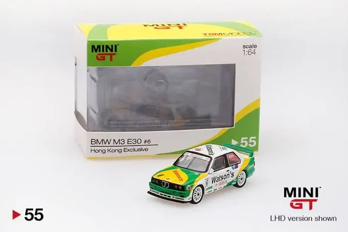 Mini gt 055 BMW M3 E30 exclusivo Hong kong lacradas
