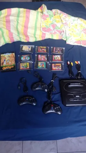 Vídeo Game Mega Drive 3 Completo 