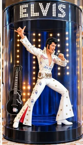 Boneco Articulado Elvis Aloha From Hawaii X-toys Na Caixa!