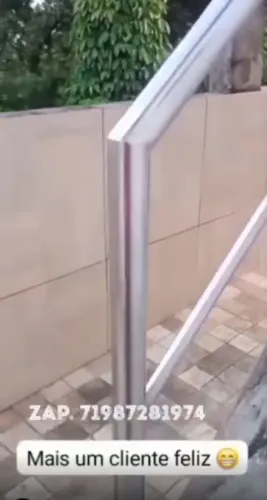 Corrimão de aço inox