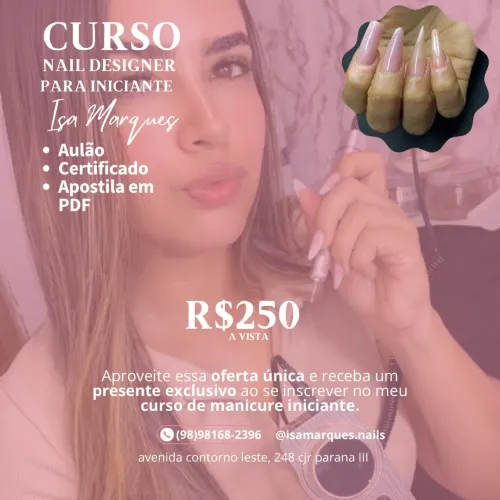 Curso de gel na tips