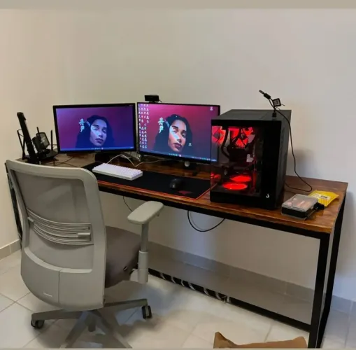 MESA GAMER INDUSTRIAL ESCRIVANINHA