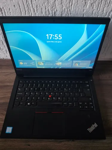 Notebook Lenovo ThinkPad E480, core i5 de 8ª geração, 16GB de ram, SSD 240GB