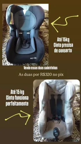 Cadeirinhas de automóvel 15kg