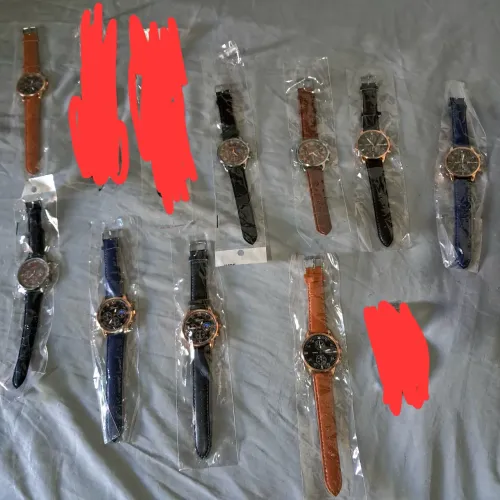 Lote de 9 relógios masculinos