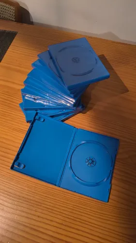 Capinhas plástica azul para filmes