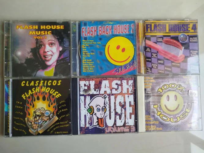 CDs Flash House Anos 90 - Coletânea C/6