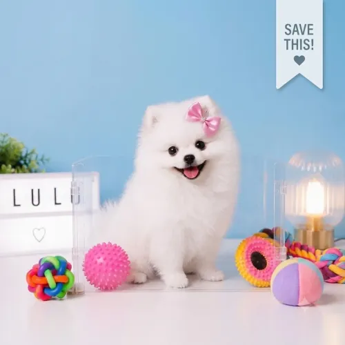 Spitz Alemão com Pedigree 12x no Cartão 