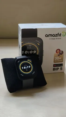 AMAZIFIT BIP 5 - SMARTWATCH COMPLETO E ÓTIMO CUSTO BENEFÍCIO 